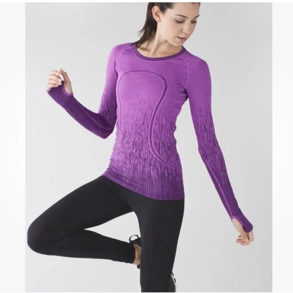 Lululemon Run Swiftly Heathered Regal Plum Top - Picture 6 of 10